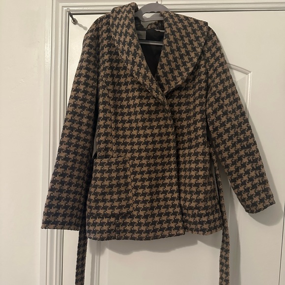 Merona Houndstooth Coat - Picture 3 of 7